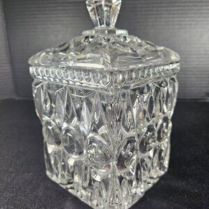 Square Biscuit Barrel Express Number 5234 Bagley And Co. Circa 1934-75 Art Deco